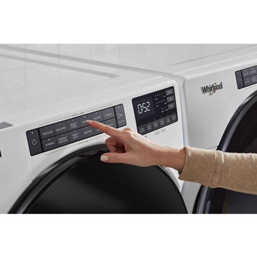 Whirlpool 5.2 Cu. Ft. High Efficiency Front Load Steam Washer (WFW5605MW) - White