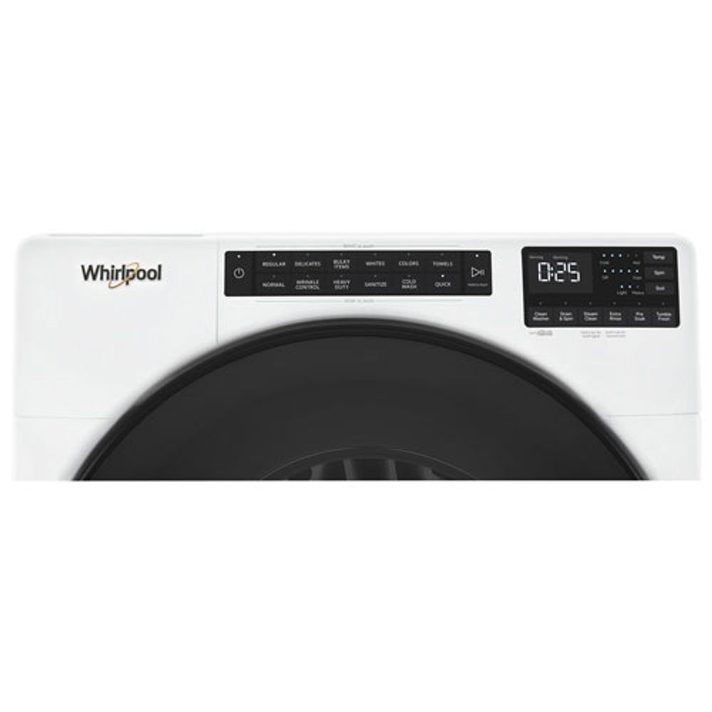 Whirlpool 5.2 Cu. Ft. High Efficiency Front Load Steam Washer (WFW5605MW) - White