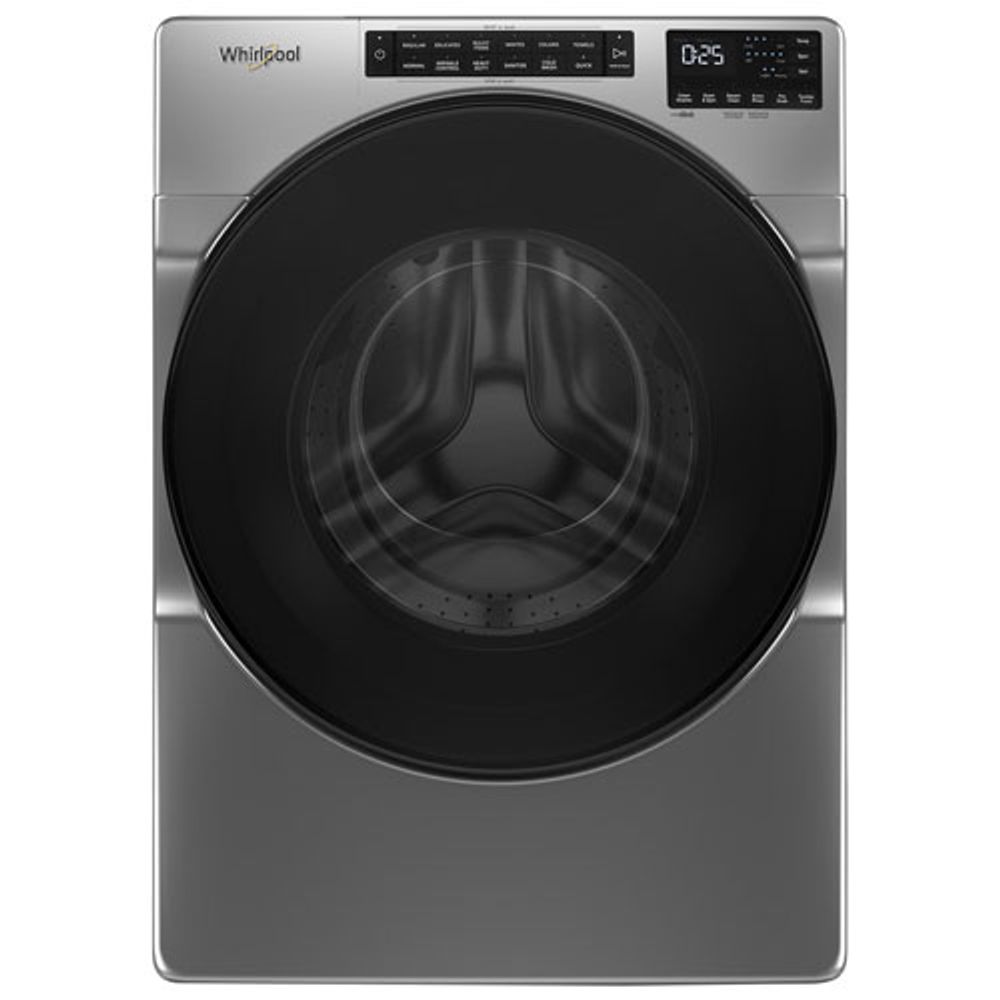 Whirlpool 5.2 Cu. Ft. High Efficiency Front Load Steam Washer (WFW5605MC) - Chrome Shadow