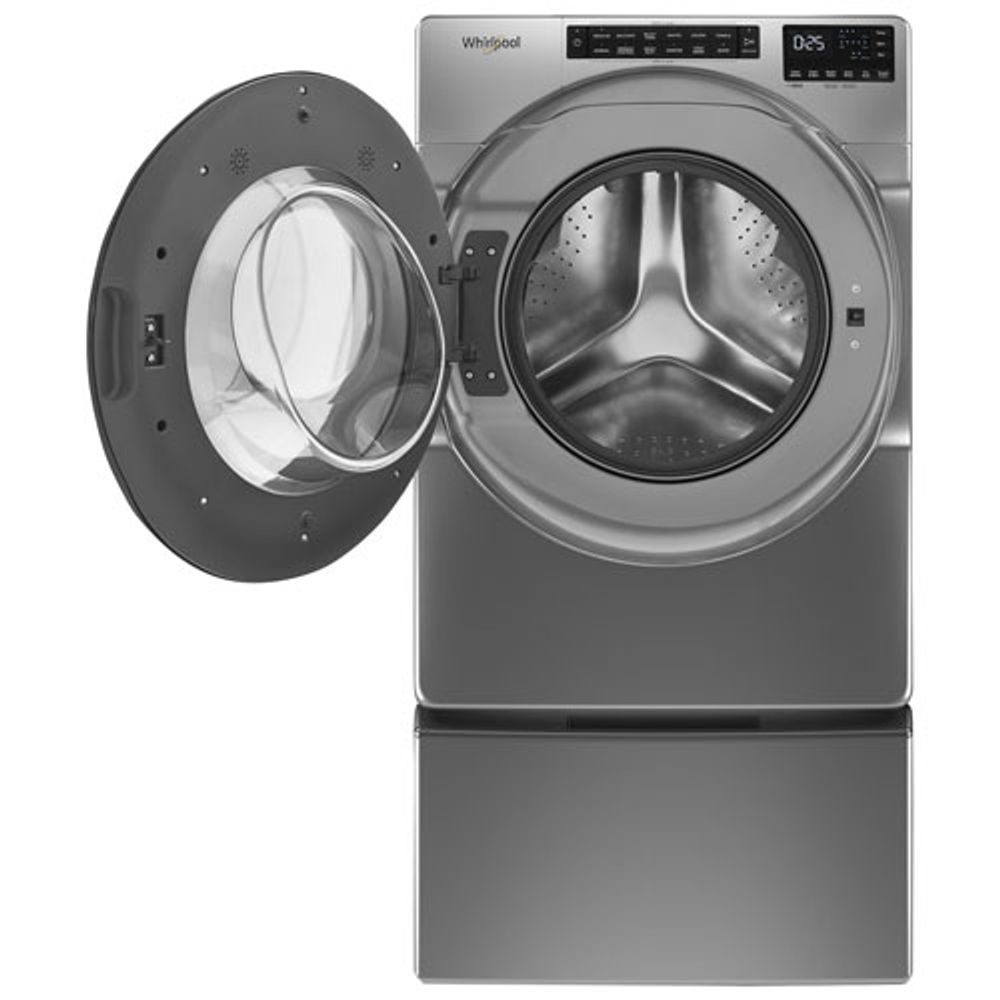 Whirlpool 5.2 Cu. Ft. High Efficiency Front Load Steam Washer (WFW5605MC) - Chrome Shadow