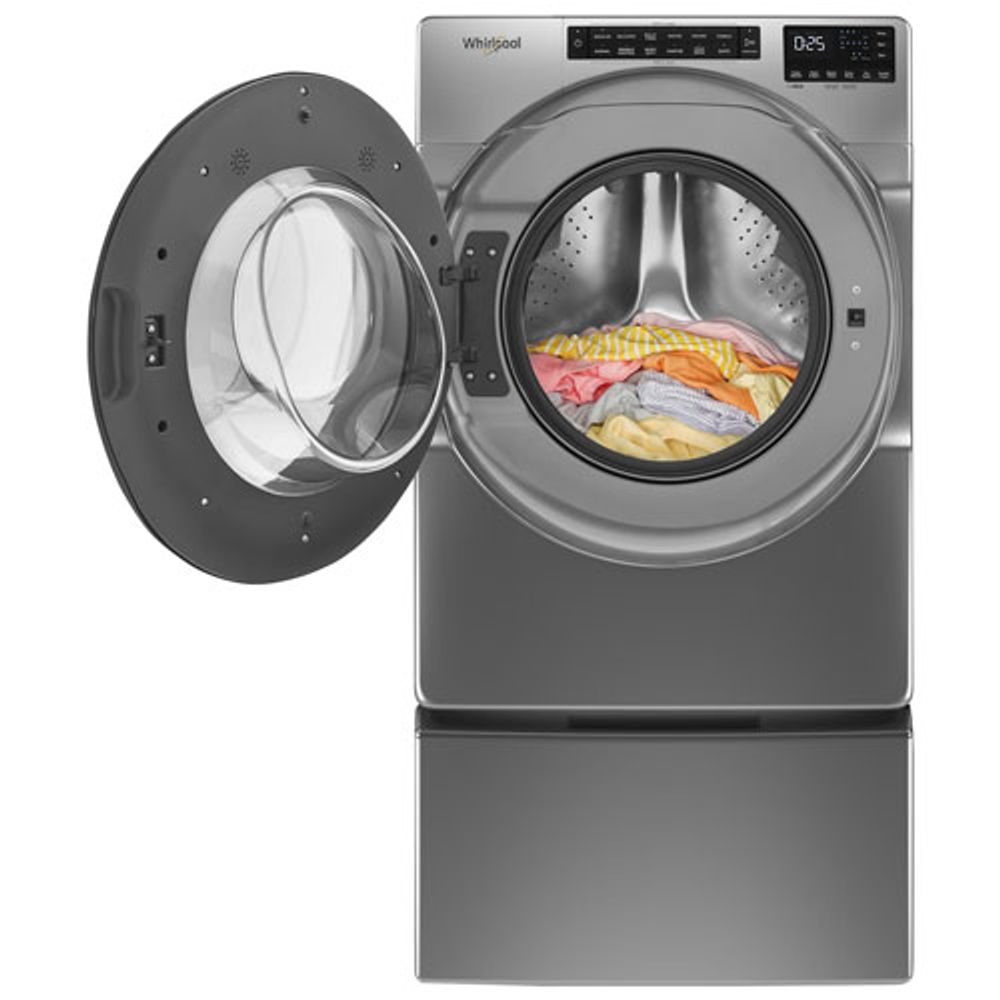 Whirlpool 5.2 Cu. Ft. High Efficiency Front Load Steam Washer (WFW5605MC) - Chrome Shadow