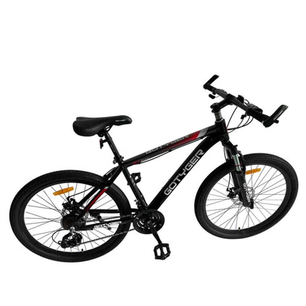 GoTyger 26" 24-Speed Mountain Bike - Black