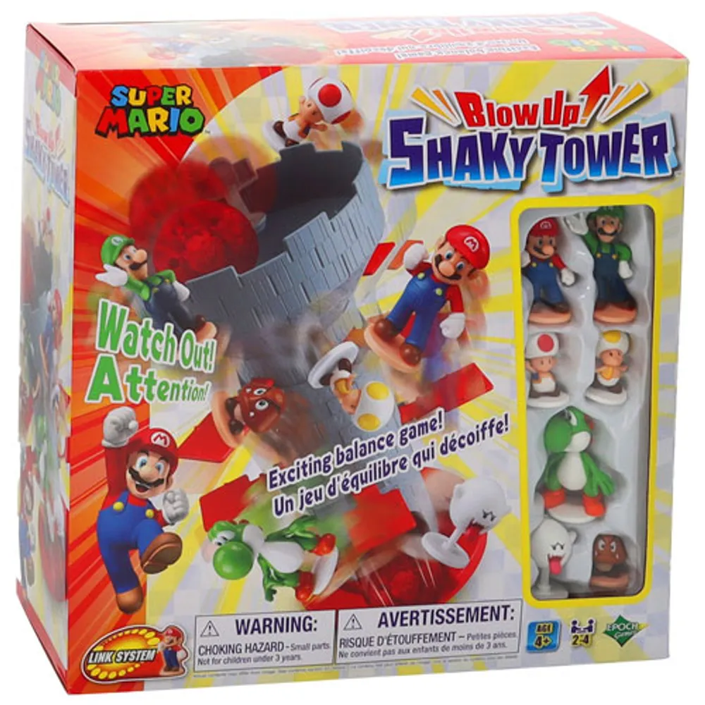 Epoch Super Mario Blow Up! Shaky Tower Tabletop Balancing Game