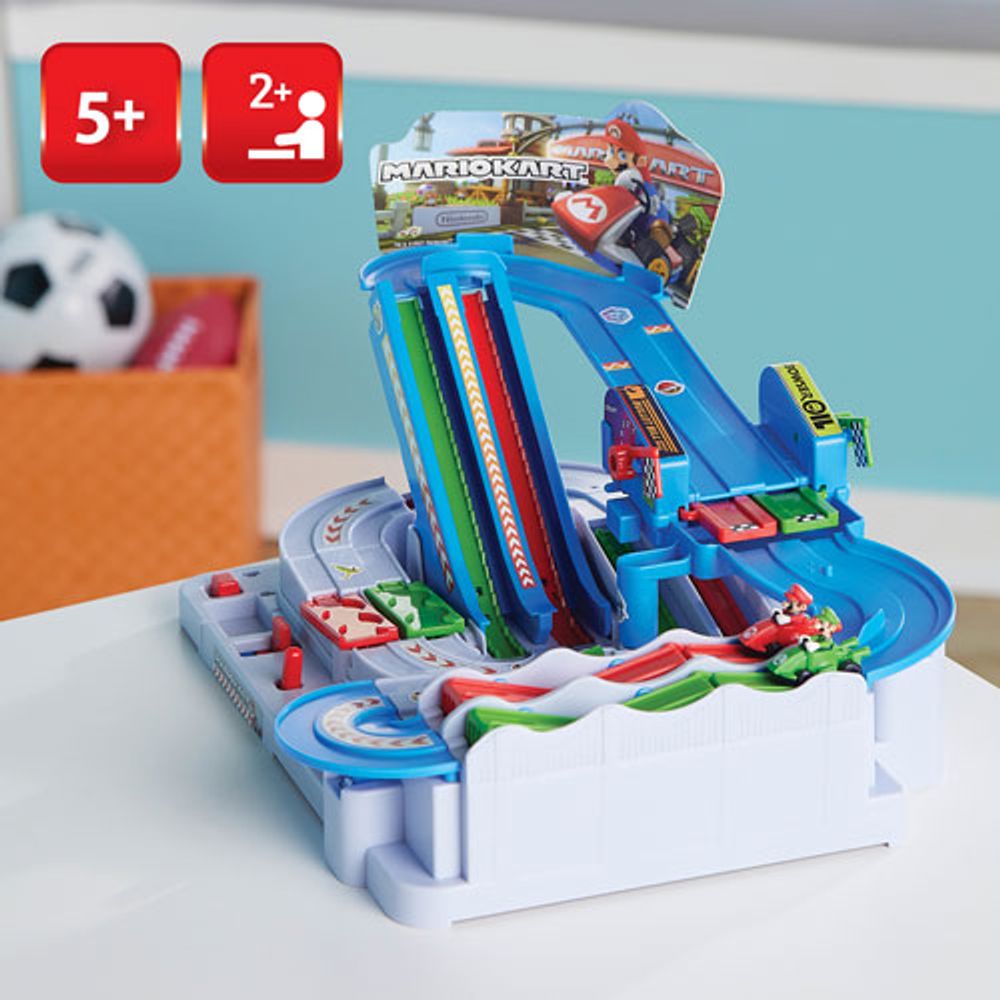 Epoch Super Mario Kart Racing Deluxe Obstacle Course Game