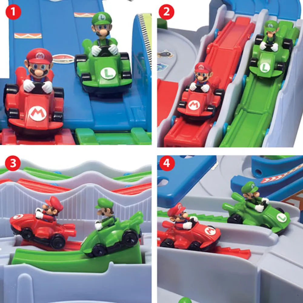 Epoch Super Mario Kart Racing Deluxe Obstacle Course Game