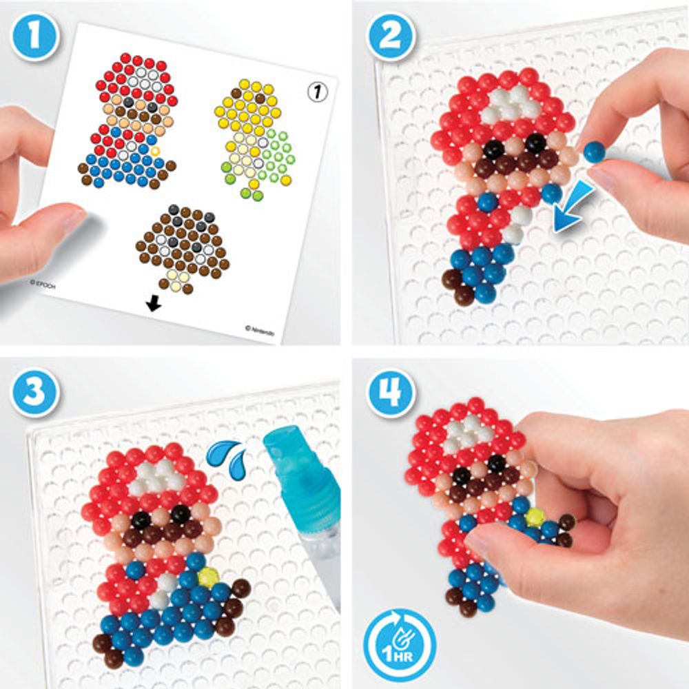 Aquabeads Super Mario Creation Cube, Kids Crafts, Beads, Arts and