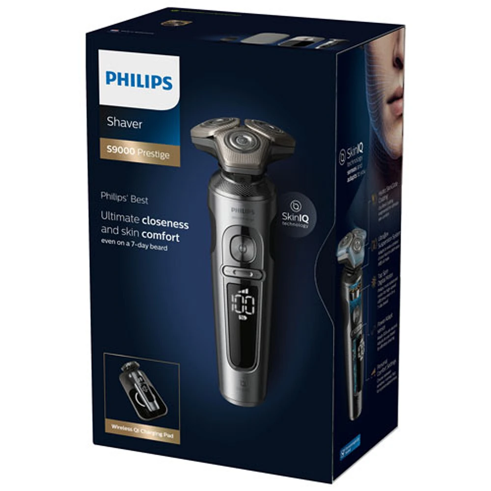 Rasoir à tête rotative pour peau sèche ou humide série 9000 Prestige de Philips (SP9871/13)