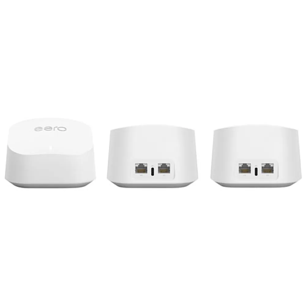 eero 6+ Dual-Band Whole Home Mesh Wi-Fi 6 System (R010312) - 3 Pack