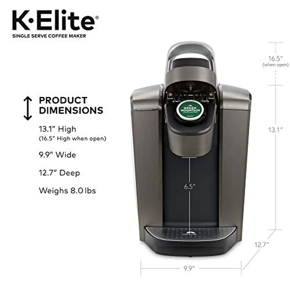 keurig k elite single serve k cup coffee maker