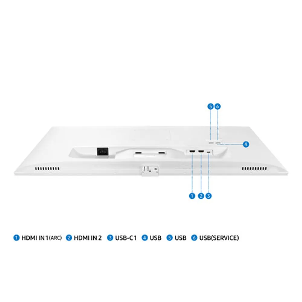 Samsung 32" 4K Ultra HD 60Hz 4ms GTG VA LED Smart Monitor (LS32BM703UNXZA) - White