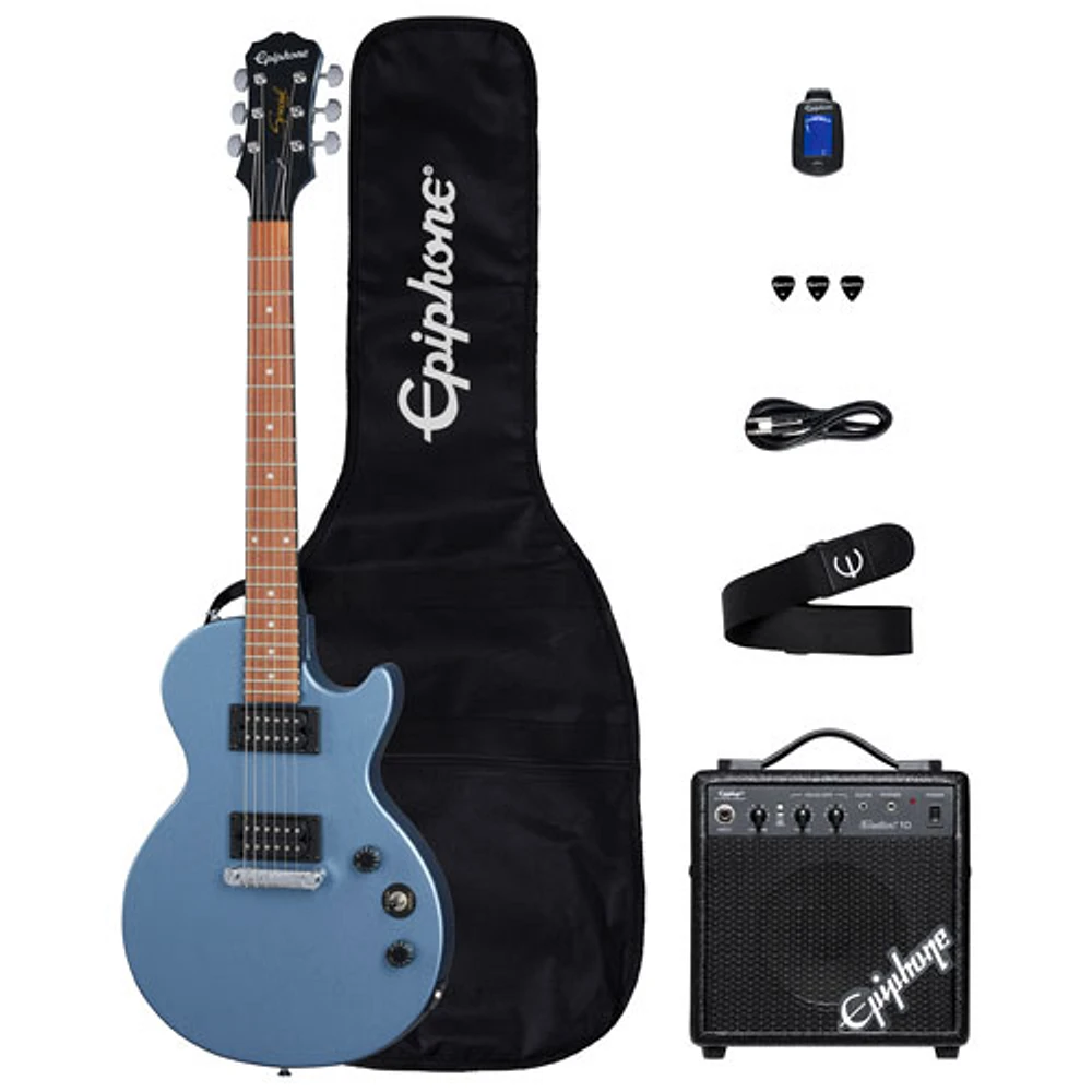 Epiphone Les Paul Special I Electric Guitar Pack (PPEG-ELPS1PENH3-US) - Pelham Blue