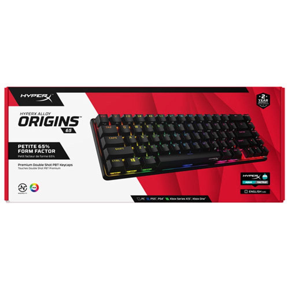 HyperX Alloy Origins 65 Backlit Mechanical Aqua Gaming Keyboard