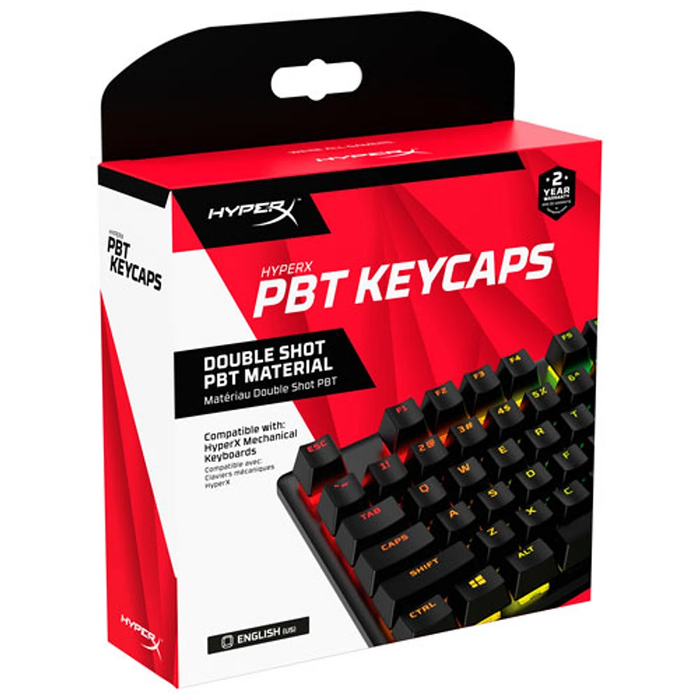 HyperX PBT Mechanical Keyboard Keycap Set - Full Set - Black