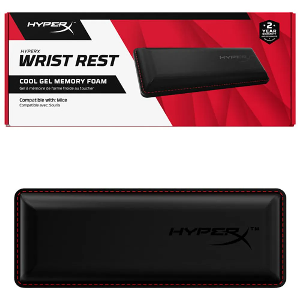 HyperX Cool Gel Memory Foam Wrist Rest for Mouse Pad- Black