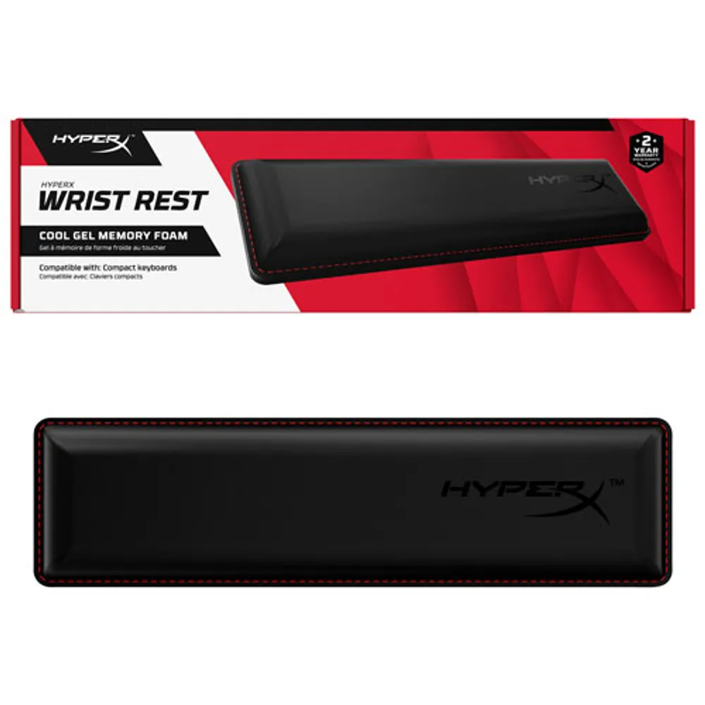 HyperX Compact Cool Gel Memory Foam Wrist Rest - Black