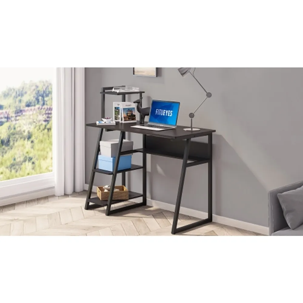 FITUEYES Computer Desk for Small Spaces, Study Writing Desk with