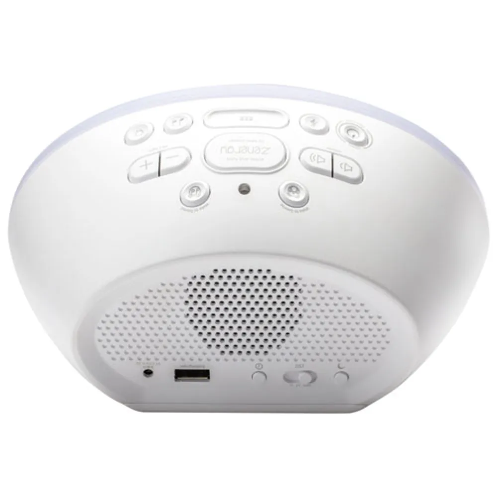 ihome Zenergy Bluetooth Sleep Therapy Machine with USB Charging - White