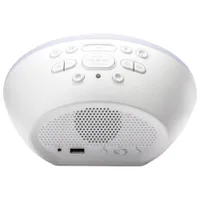 Appareil thérapeutique de sommeil Bluetooth avec chargement USB Zenergy d'iHome - Blanc