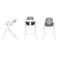 4moms Connect High Chair with Tray - White/Grey