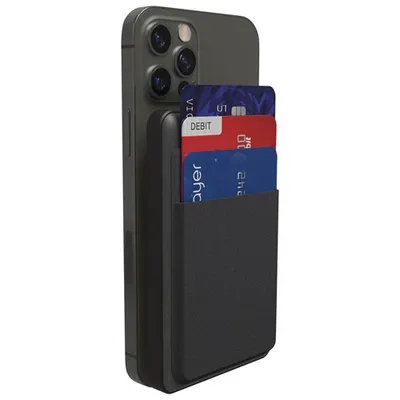 Mophie Snap+ Juice Pack Mini Wallet Case & 5000 mAh Power Bank - Black