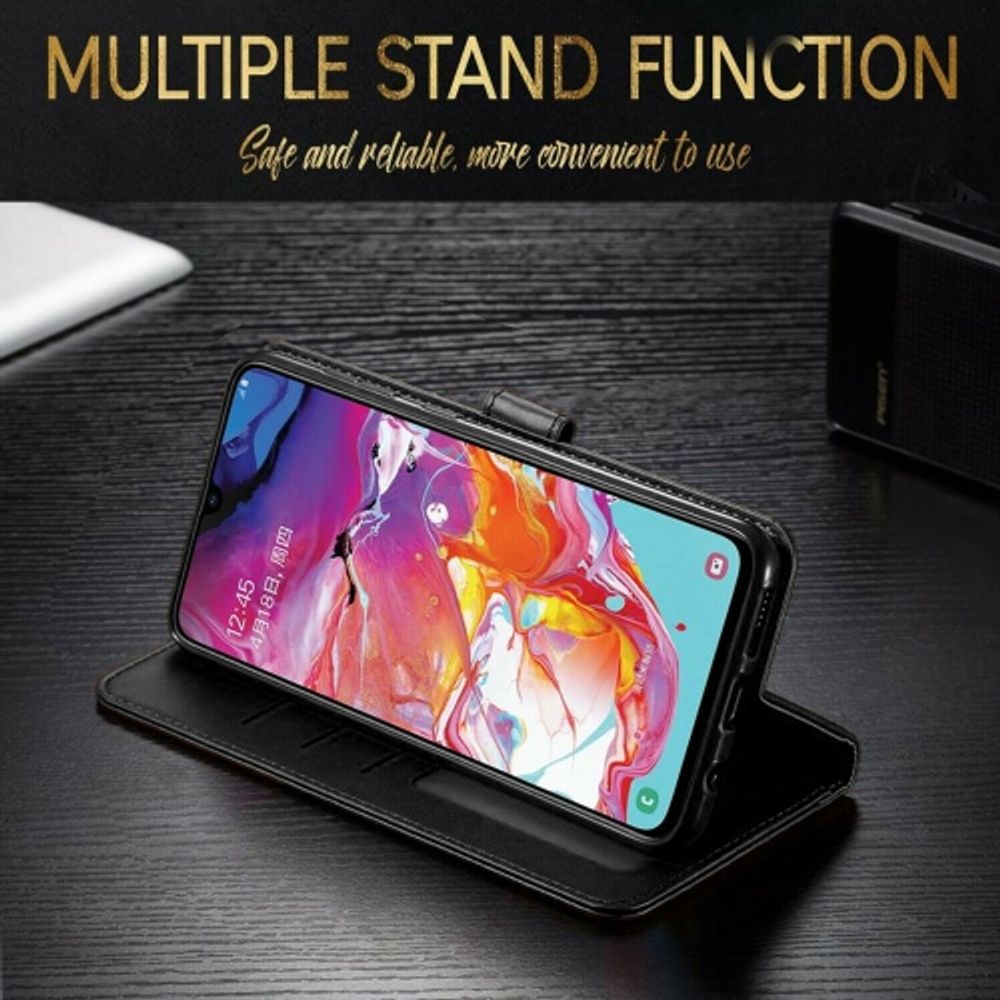 For Samsung Galaxy A03S Wallet Case, Leather Magnetic Flip Stand Phone Cover