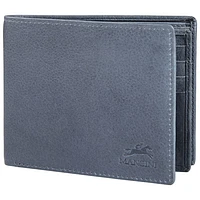 Mancini Bellagio RFID Genuine Leather Bi-fold Wing Zipper Wallet