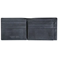 Mancini Bellagio RFID Genuine Leather Bi-fold Wing Zipper Wallet