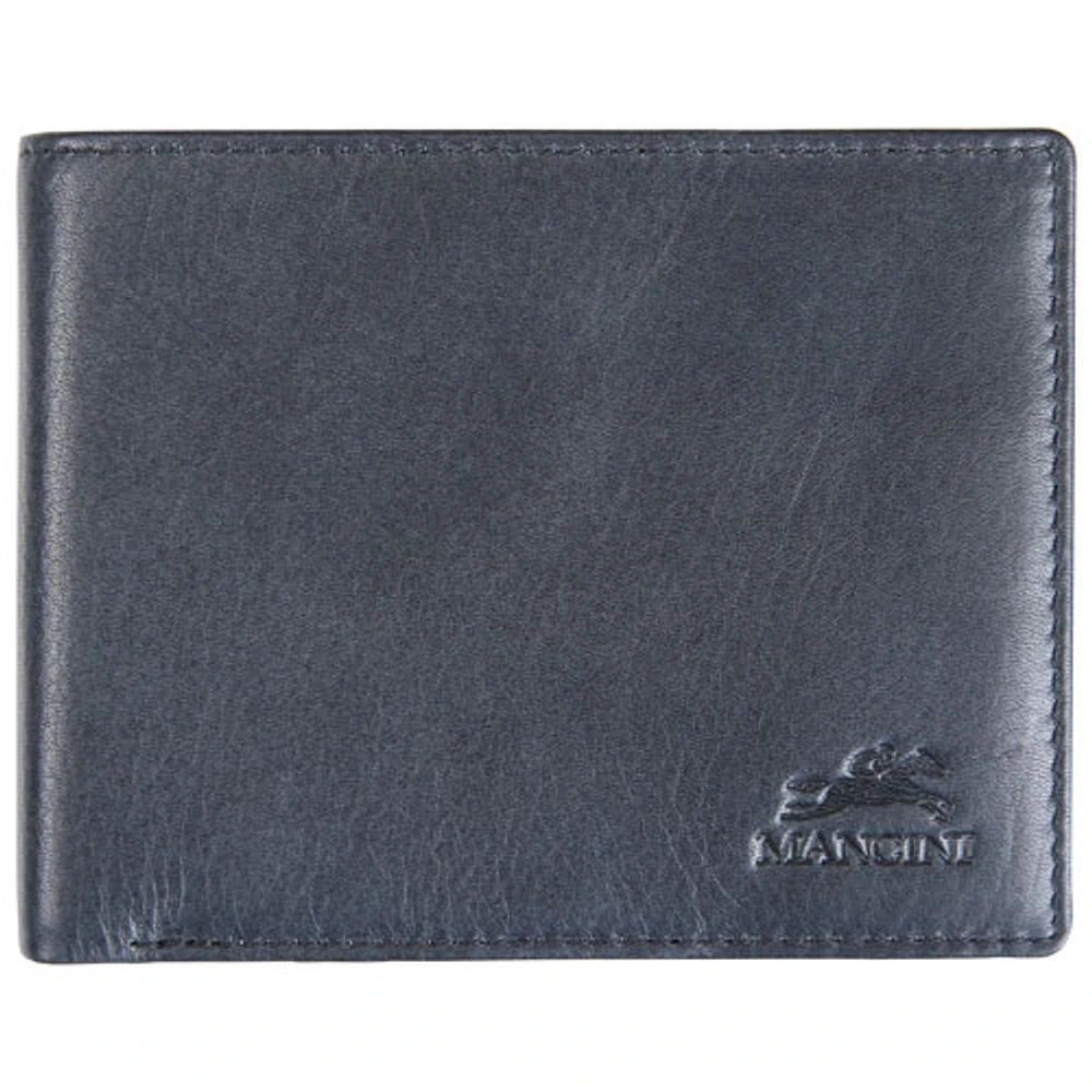 Mancini Bellagio RFID Genuine Leather Bi-fold Wallet with Coin Purse