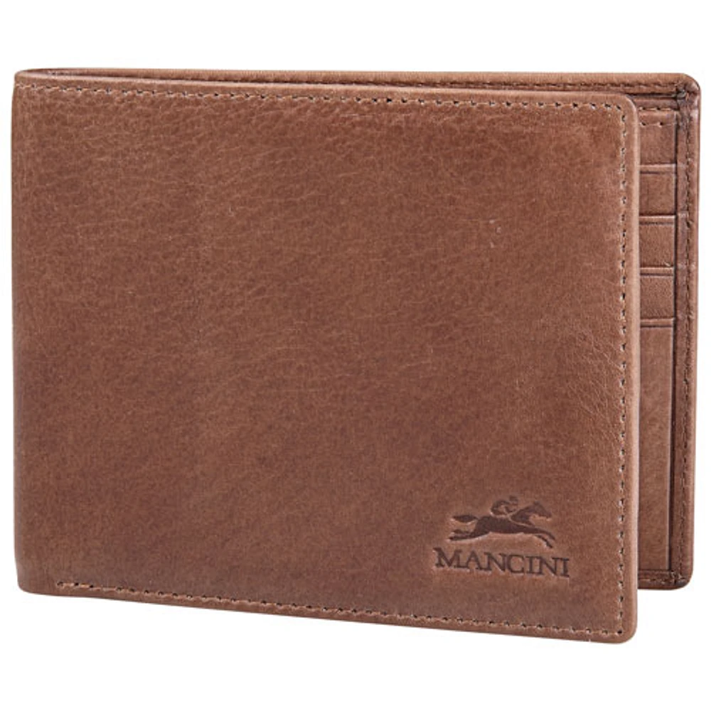 Mancini Bellagio RFID Genuine Leather Bi-fold Wallet