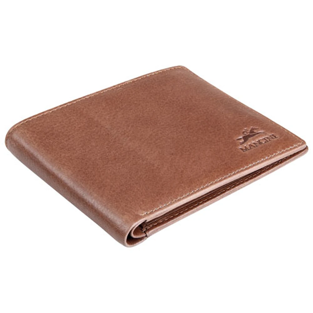 Mancini Bellagio RFID Genuine Leather Bi-fold Wallet