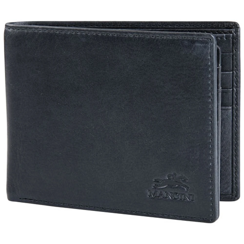 Mancini Bellagio RFID Genuine Leather Bi-fold Wing Wallet