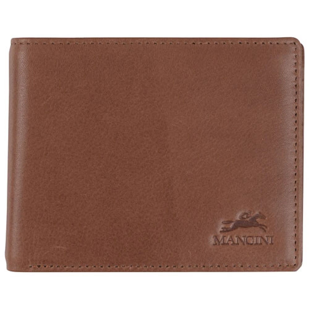 Mancini Bellagio RFID Genuine Leather Bi-fold Wing Wallet