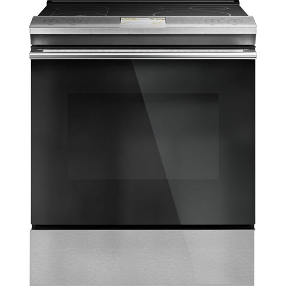 Café 30" 5.3 Cu. Ft. True Convection 5-Element Slide-In Induction Range (CHS90XM2NS5) - Platinum Glass