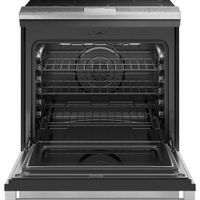 Café 30" 5.3 Cu. Ft. True Convection 5-Element Slide-In Induction Range (CHS90XM2NS5) - Platinum Glass