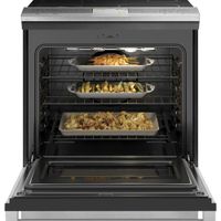 Café 30" 5.3 Cu. Ft. True Convection 5-Element Slide-In Induction Range (CHS90XM2NS5) - Platinum Glass