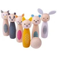 Bigjigs Woodland Animal Skittles Toy