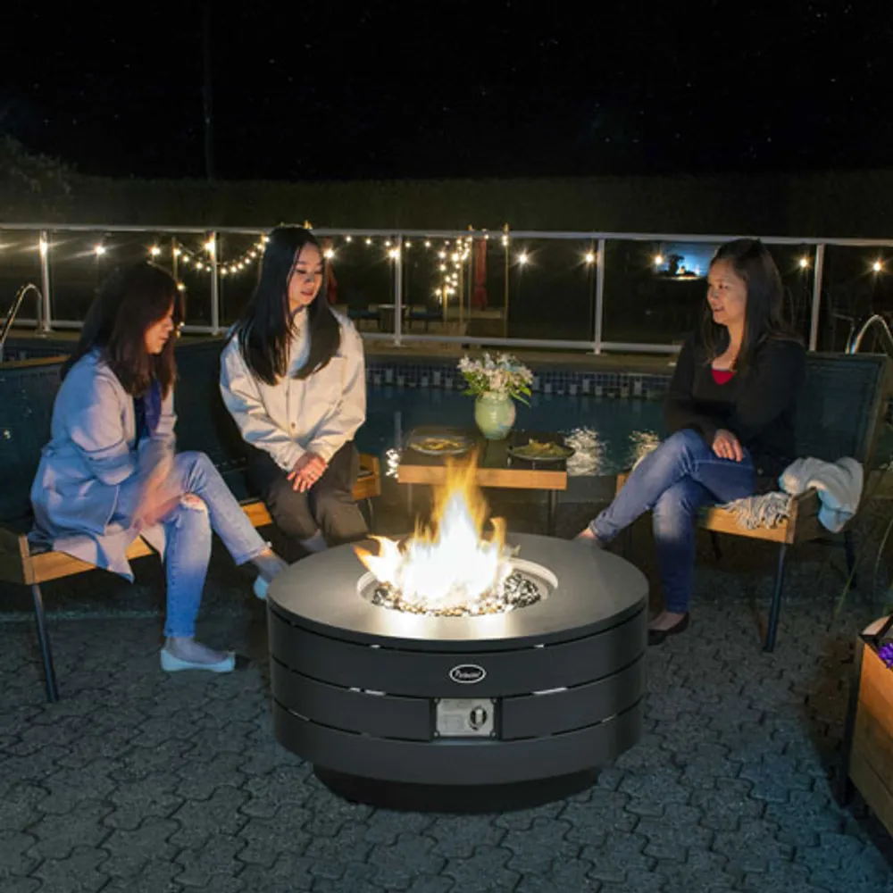 Paramount Freestanding Propane Fire Pit - 55,000 BTU - Aluminum Grey