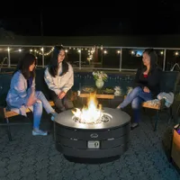 Paramount Freestanding Propane Fire Pit - 55,000 BTU - Aluminum Grey