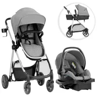 Evenflo Omni Plus Modular Travel System with LiteMax Sport Infant Car Seat - Grey