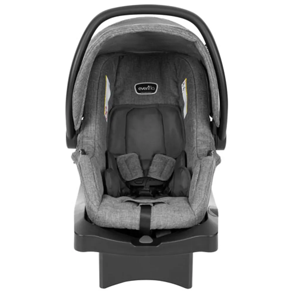 Système de transport modulaire Omni Plus avec siège d'auto de bébé LiteMax Sport d'Evenflo - Gris