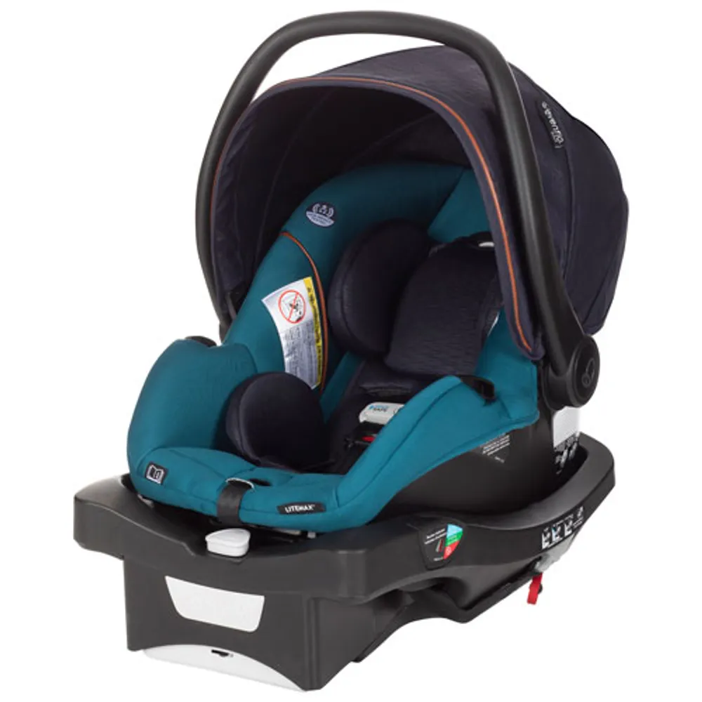 Système de transport intelligent Gold Verge3 d'Evenflo avec siège d'auto pour bébé LiteMax Smart - Bleu saphir