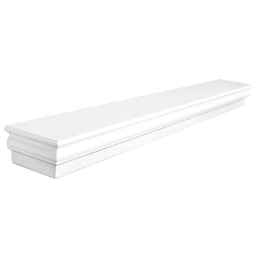 Montego 60" Mantel / Wall Shelf - White