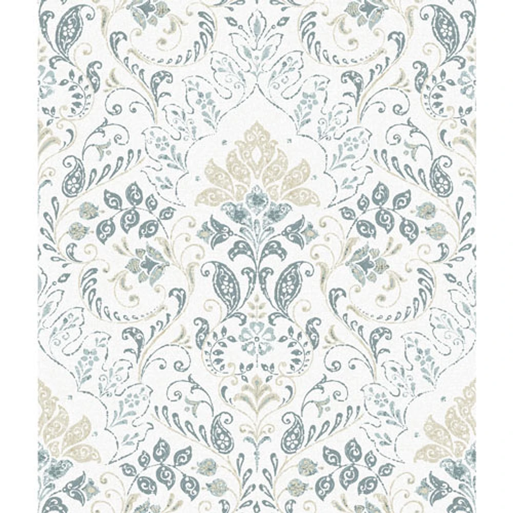 RoomMates Persian Damask Peel & Stick Wallpaper - Blue