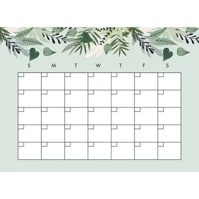 RoomMates Tropical Monthly Calendar Dry Erase Wall Decal