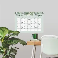 RoomMates Tropical Monthly Calendar Dry Erase Wall Decal