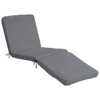 Patioflare Acacia Wood Folding Patio Chaise Lounge - Grey