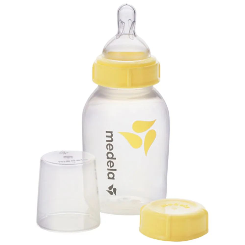 Ensemble de biberons de oz pour lait maternel de Medela avec sac à microvapeur à nettoyage rapide - Paquet de 3