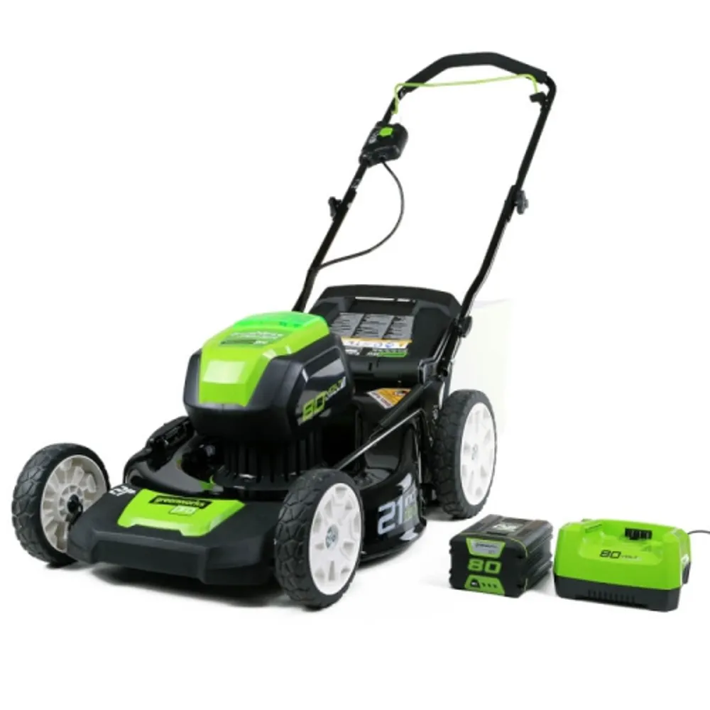 Greenworks PRO 80V 21-Inch Cordless Lawn Mower, 4.0 AH Battery and