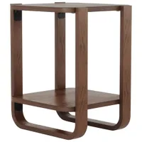 Bellwood Modern Square End Table - Aged Walnut