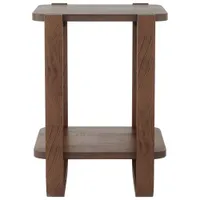 Bellwood Modern Square End Table - Aged Walnut